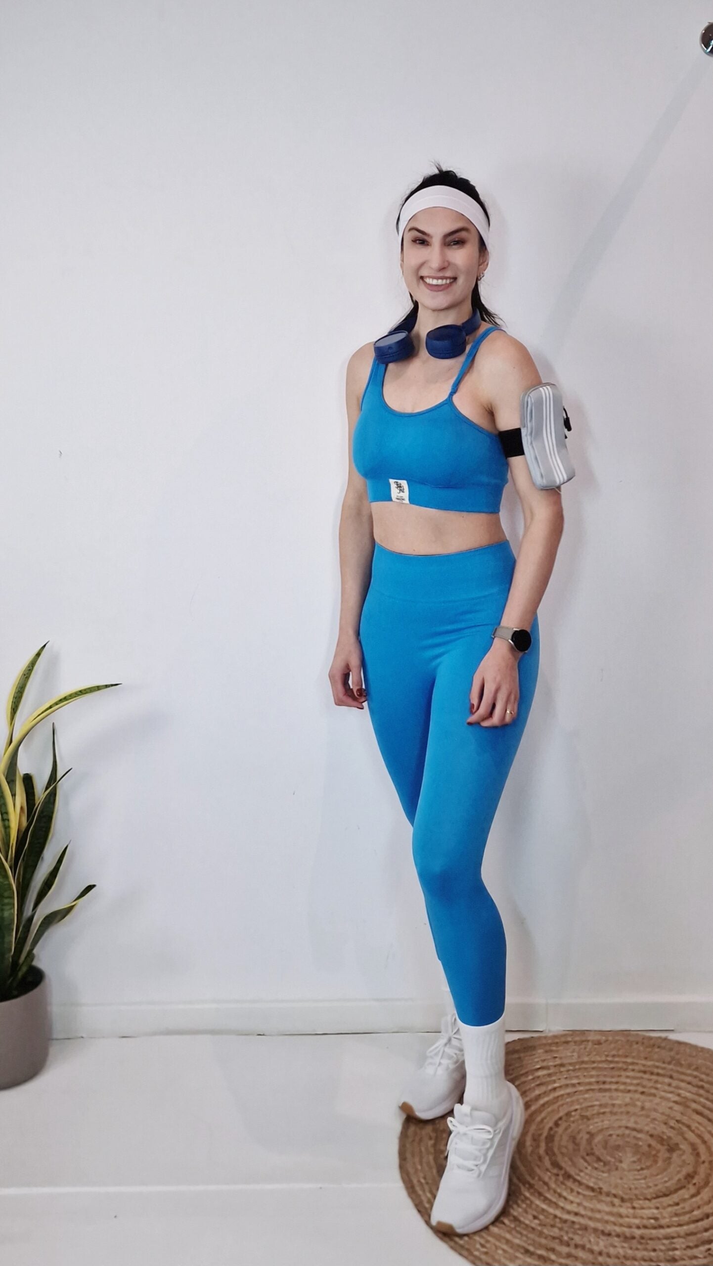 Conjunto Assimétrico (Leggings e Top) Azul