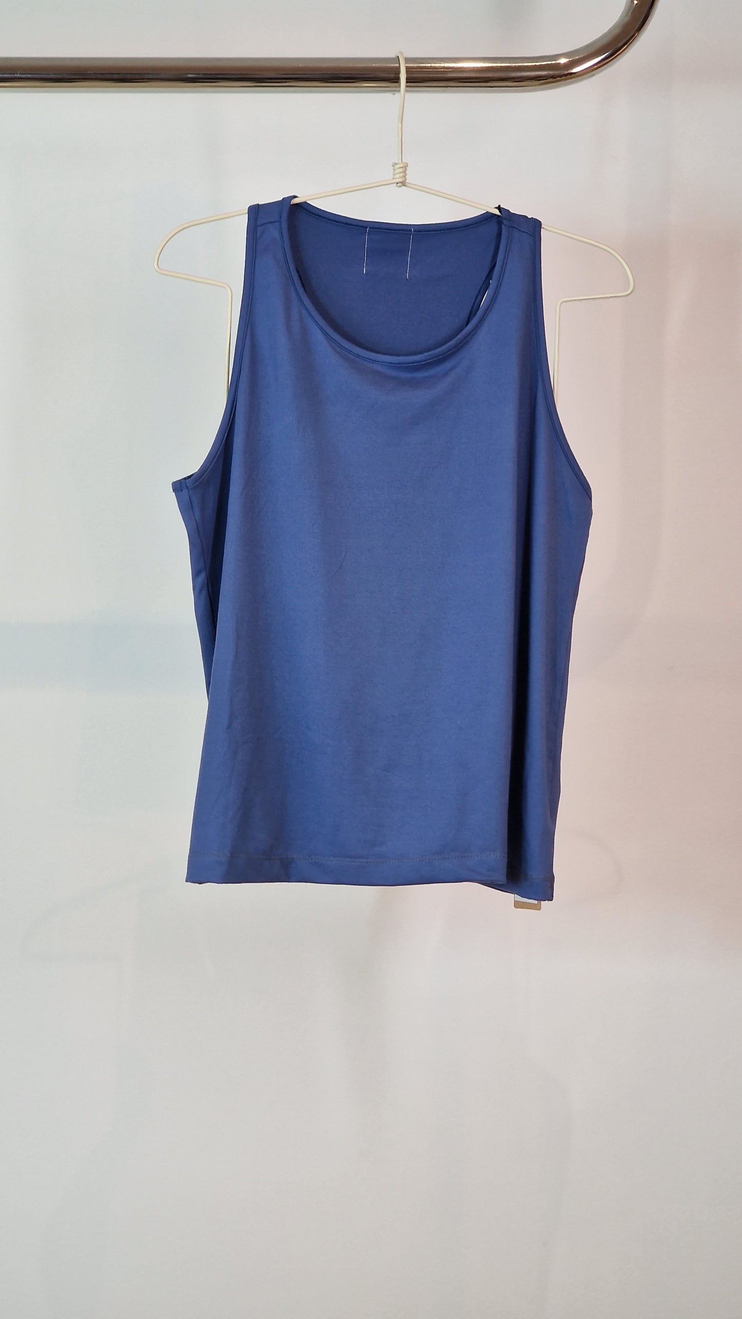 Cava Média Decote Subido Azul