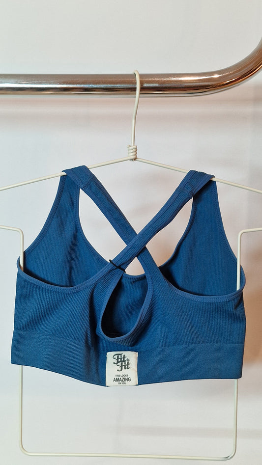 Top Costas Cruzadas Sem Copas Azul