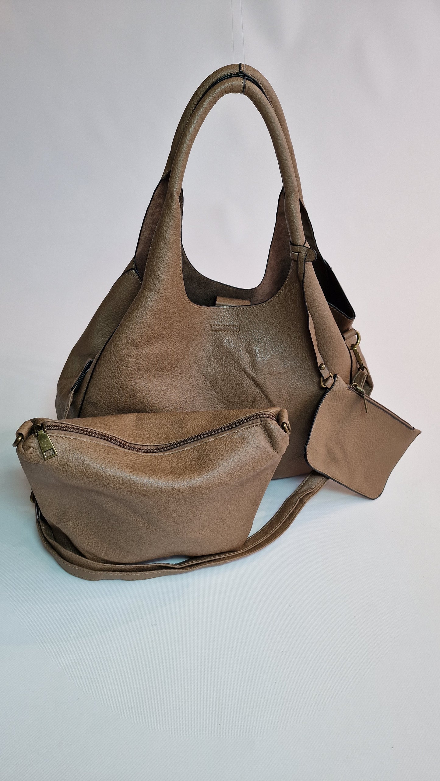 Bolsa Hobo Ecopele Taupe