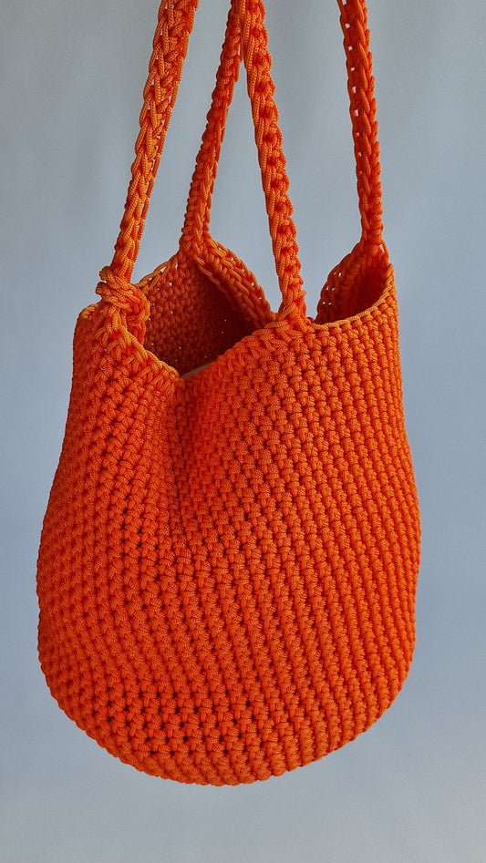 Bolsa Crochet Laranja