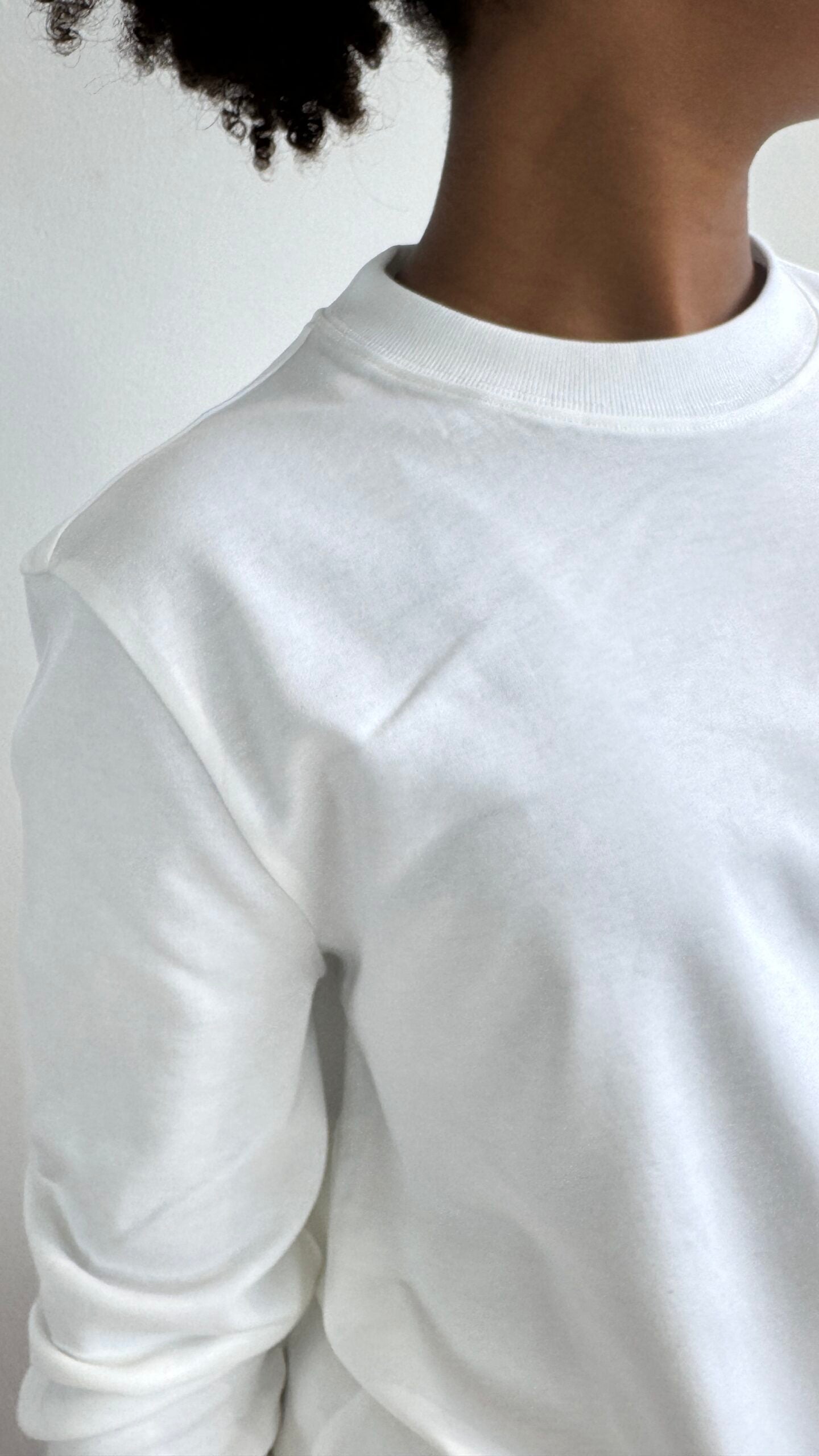 T-Shirt Manga Comprida Branca