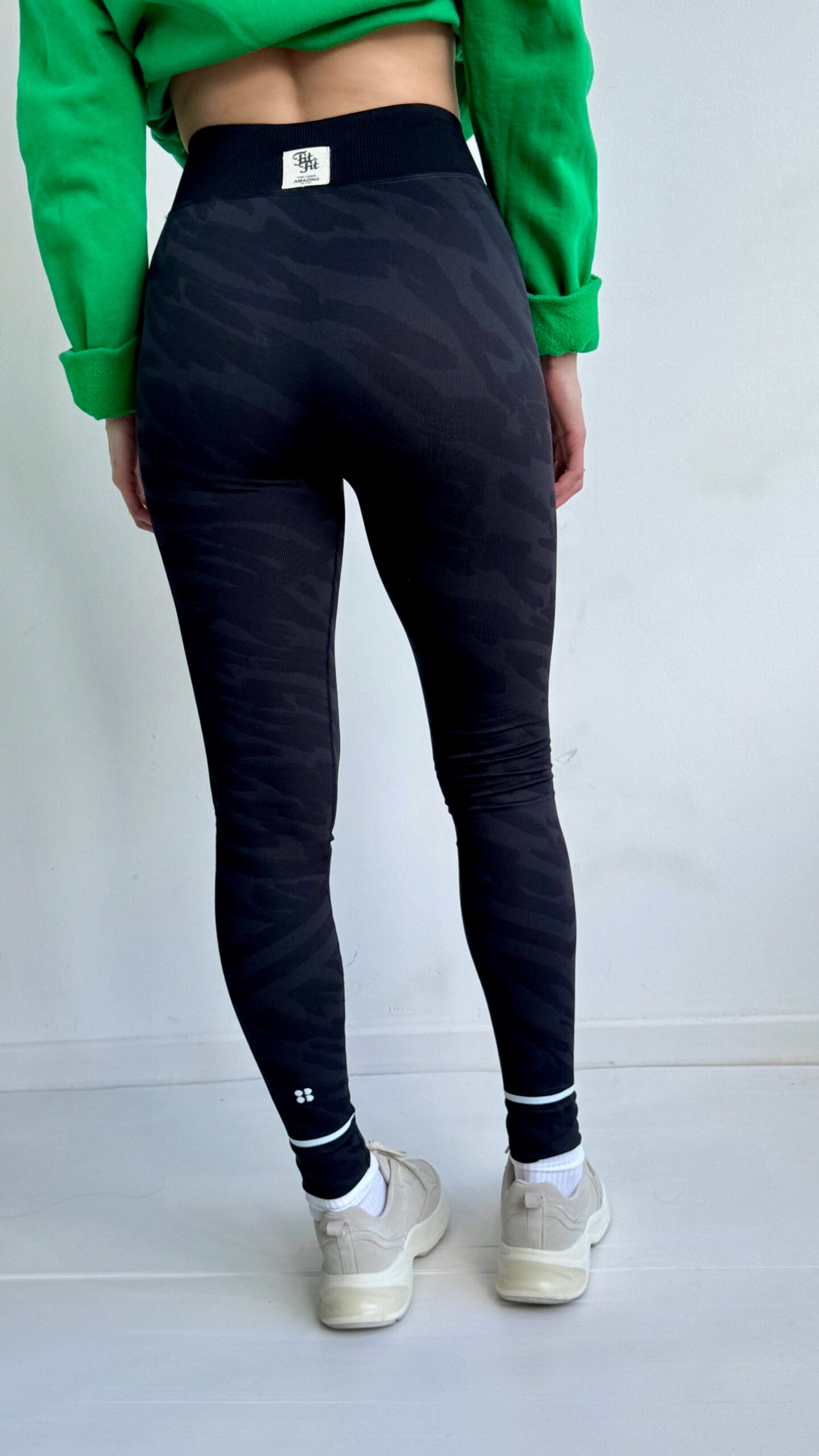 Legging Animal Print Preta