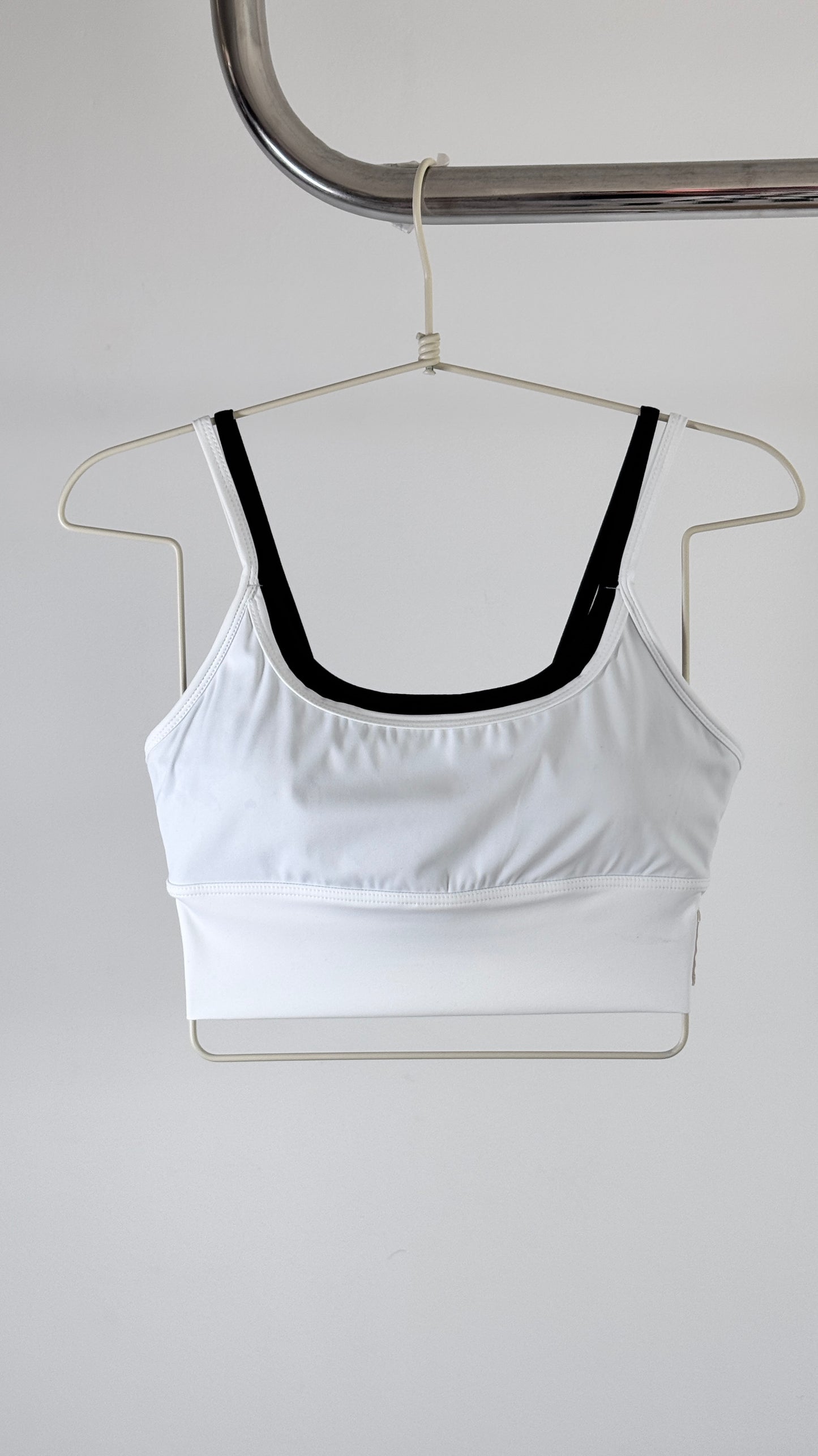 Top Dual Bicolor Branco/Preto
