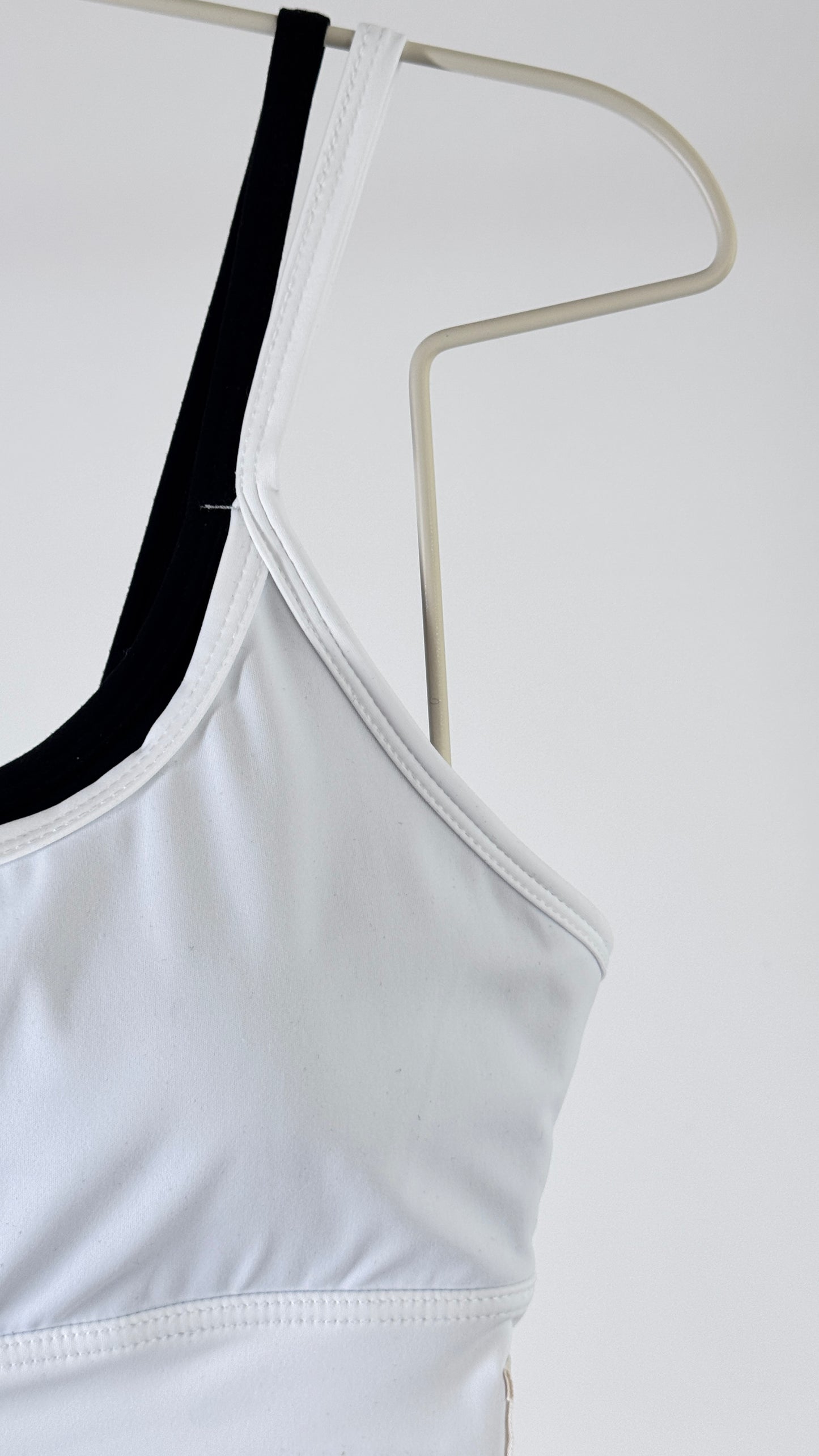 Top Dual Bicolor Branco/Preto