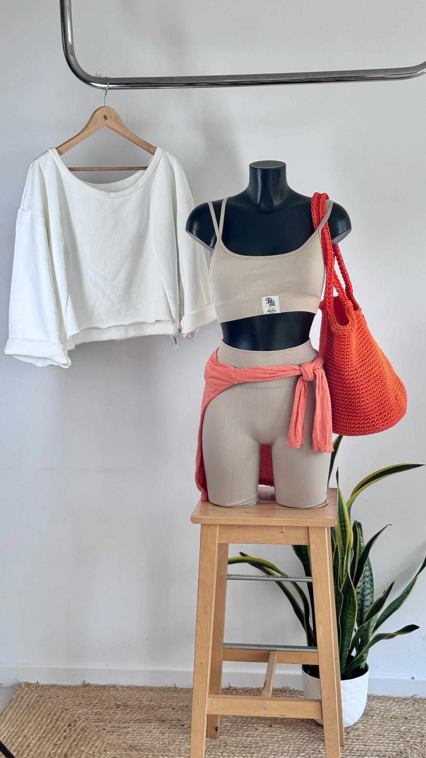 Conjunto Top e Short Silex Areia