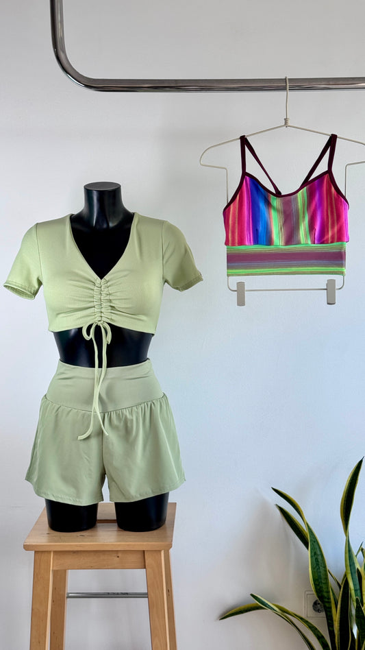 Calção Largo Duplo Nómada Matcha