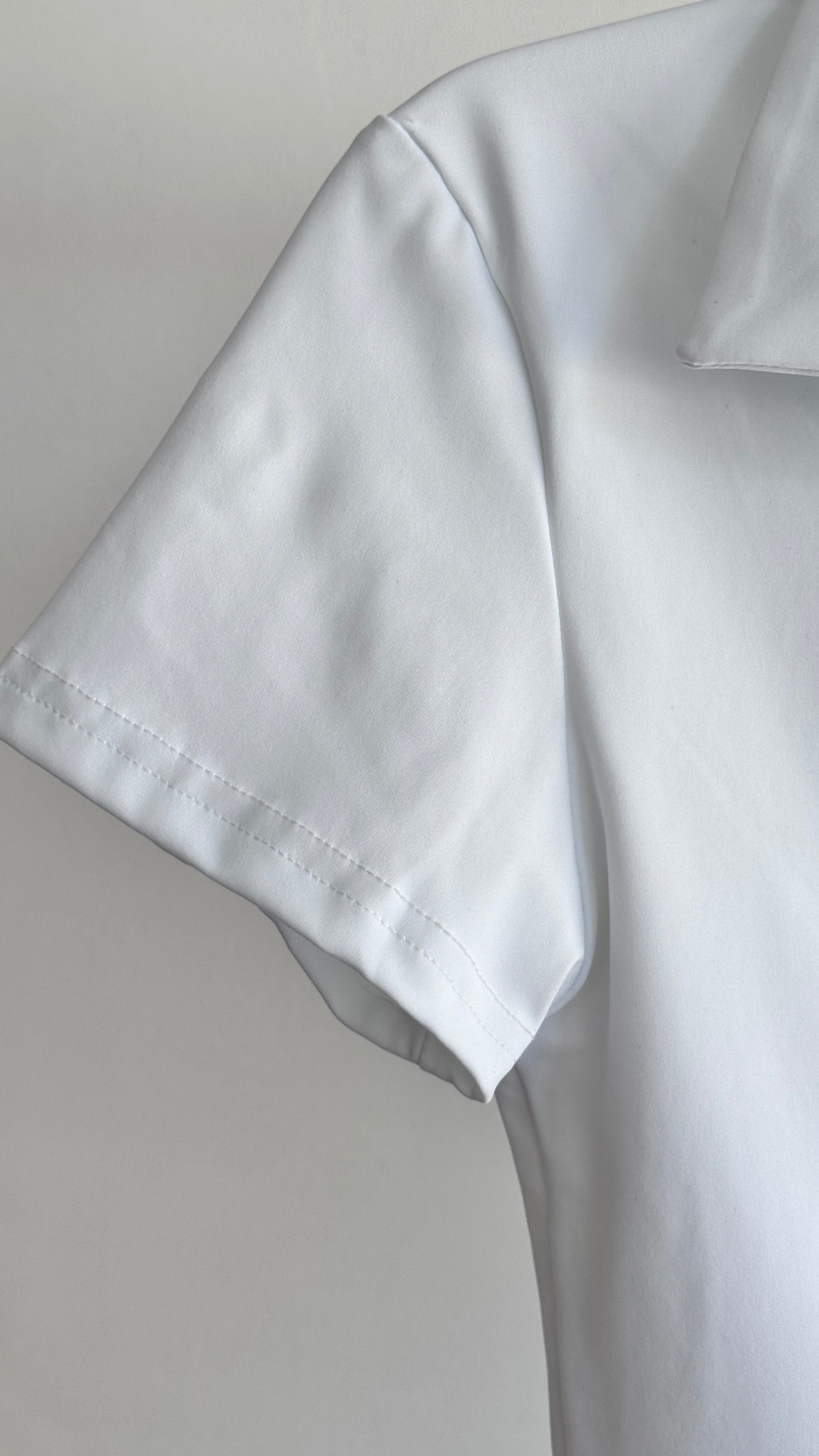 Polo Cropped Branco