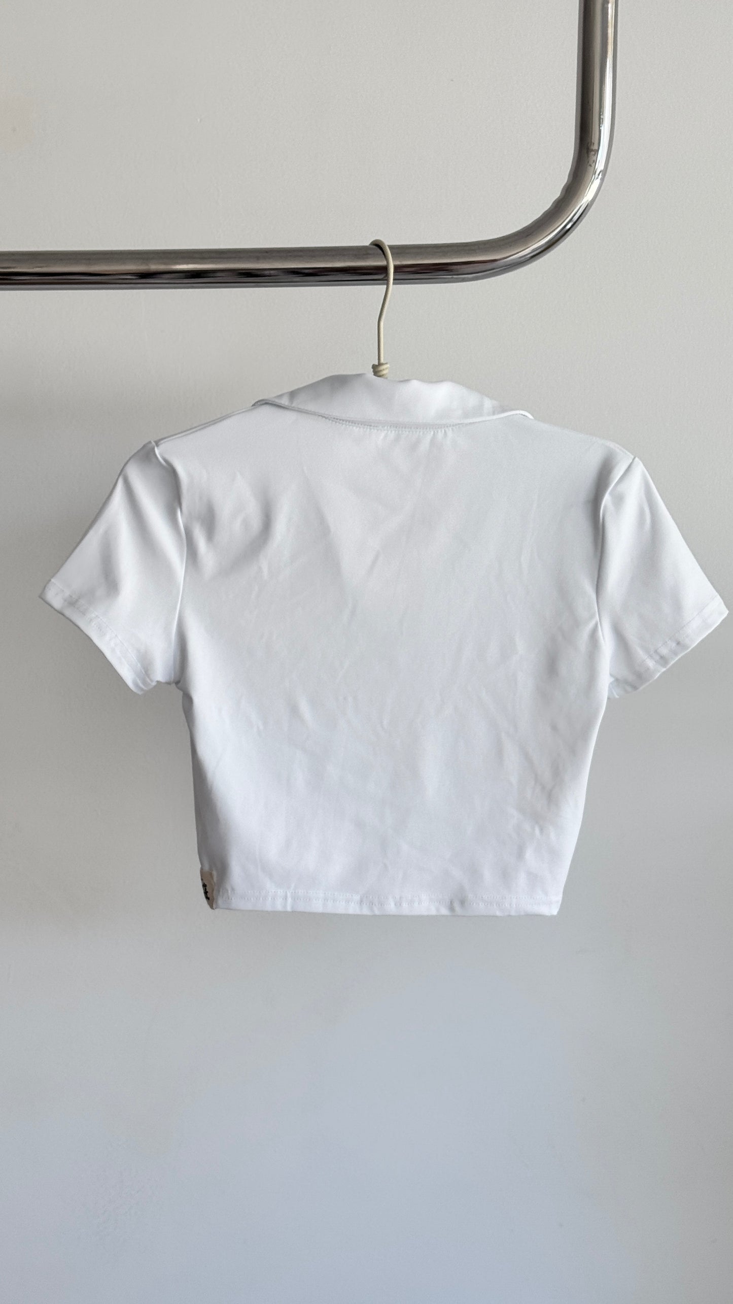 Polo Cropped Branco