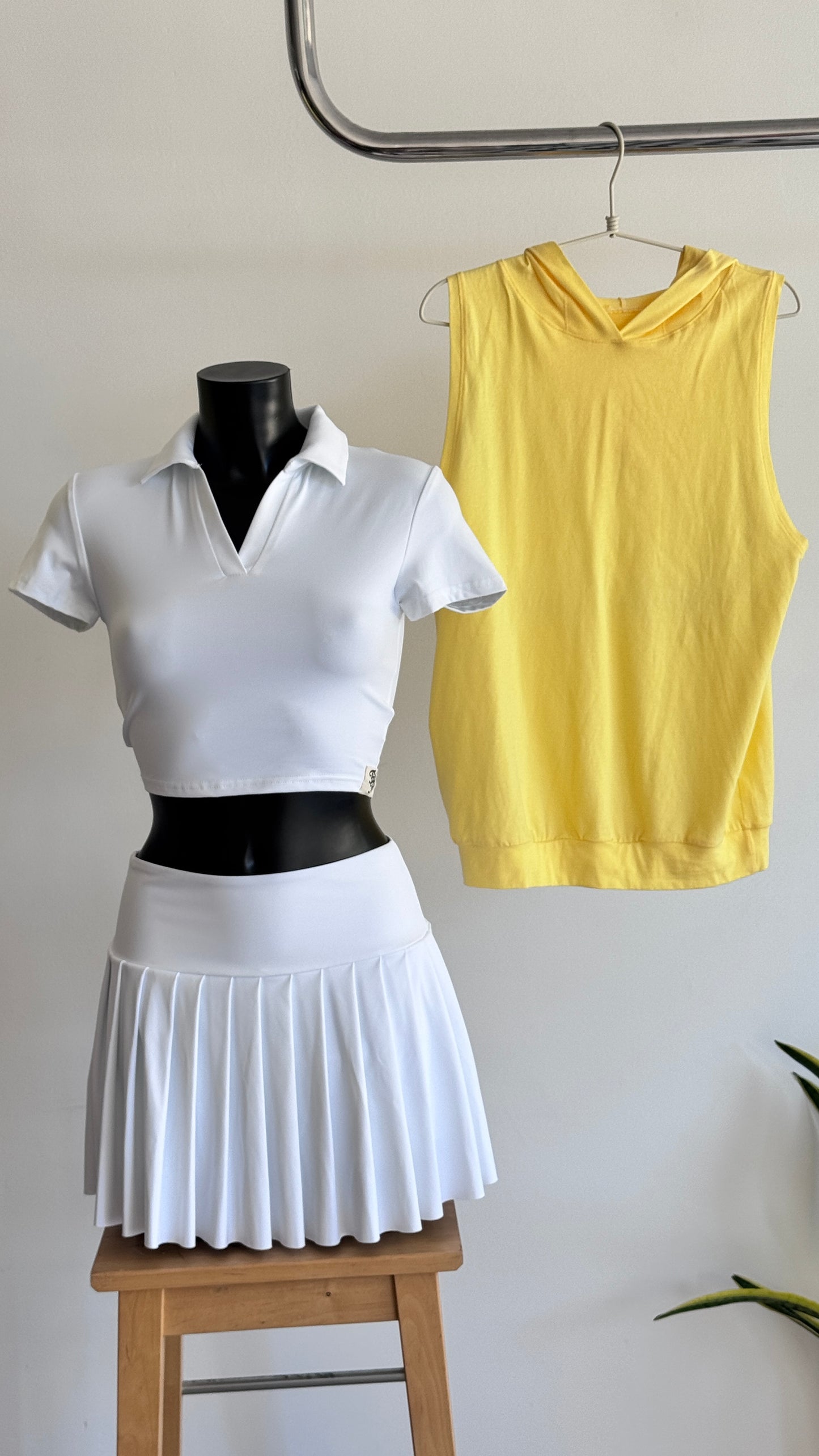 Polo Cropped Branco