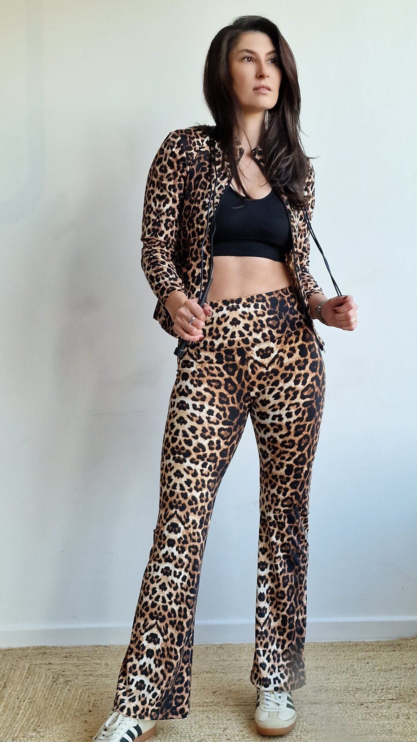Casaco Running Basic Animal Print