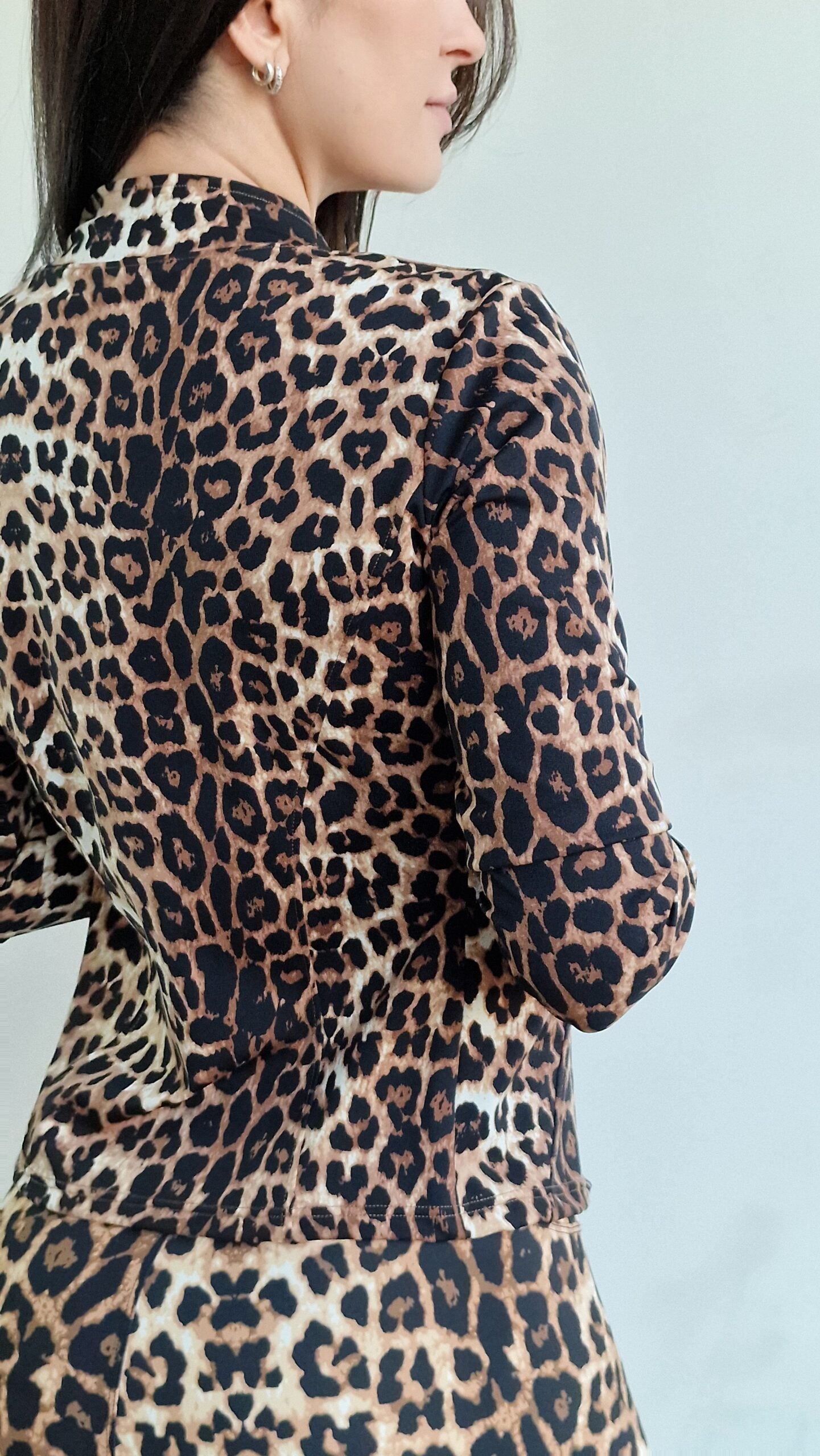 Casaco Running Basic Animal Print