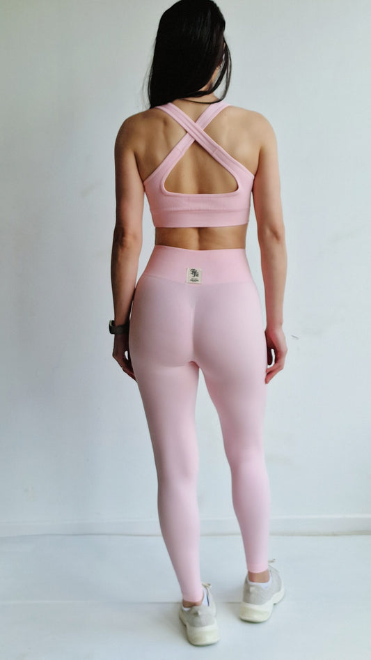 Conjunto Basic Rosa Ballet (Leggings e Top)