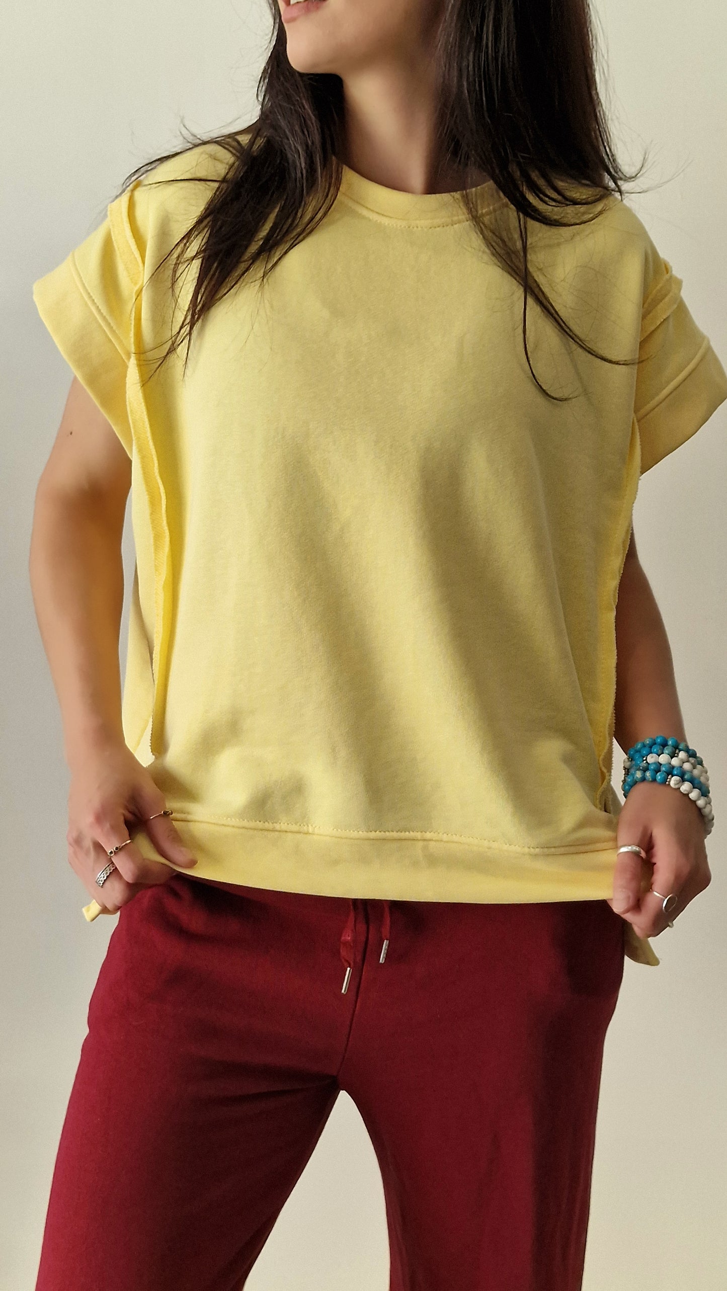 Sweater Cava Luna Amarelo Manteiga