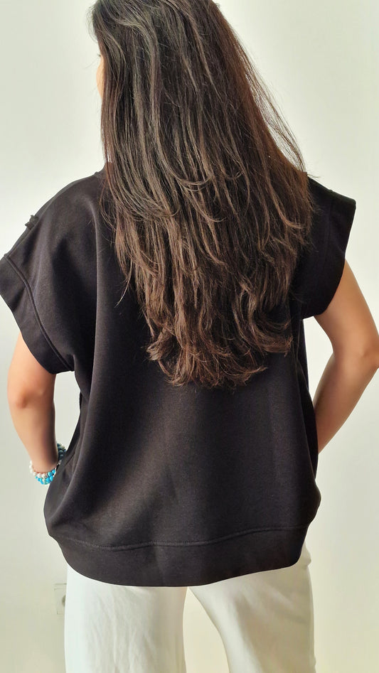 Sweater Cava Luna Preto