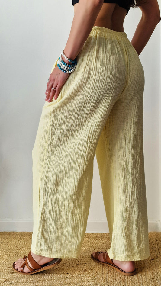 Calças Orion Amarela Manteiga