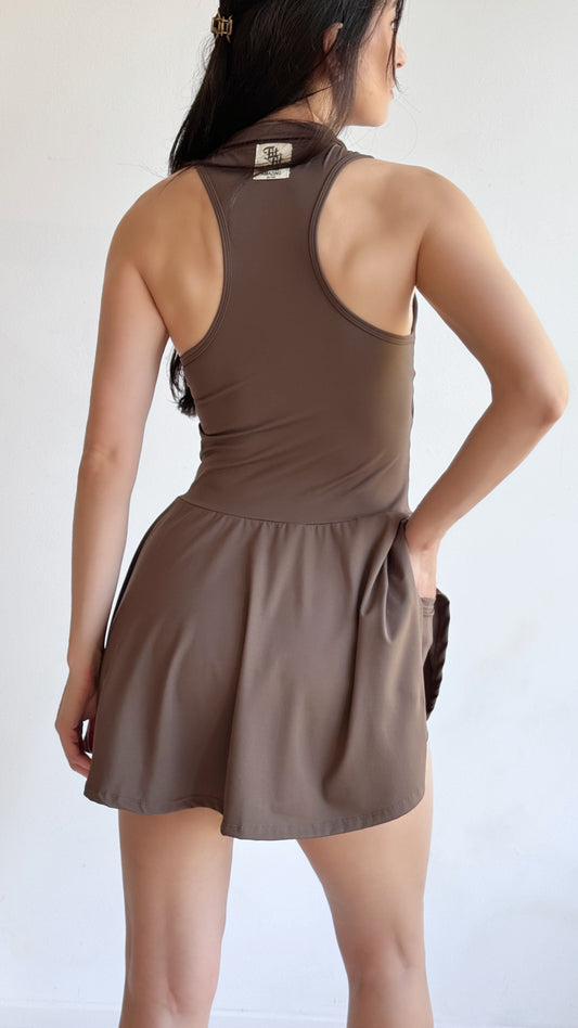 Vestido Clube Mocha Café