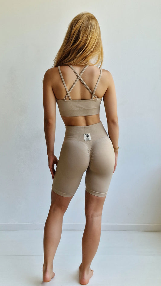 Conjunto Top e Short Silex Areia