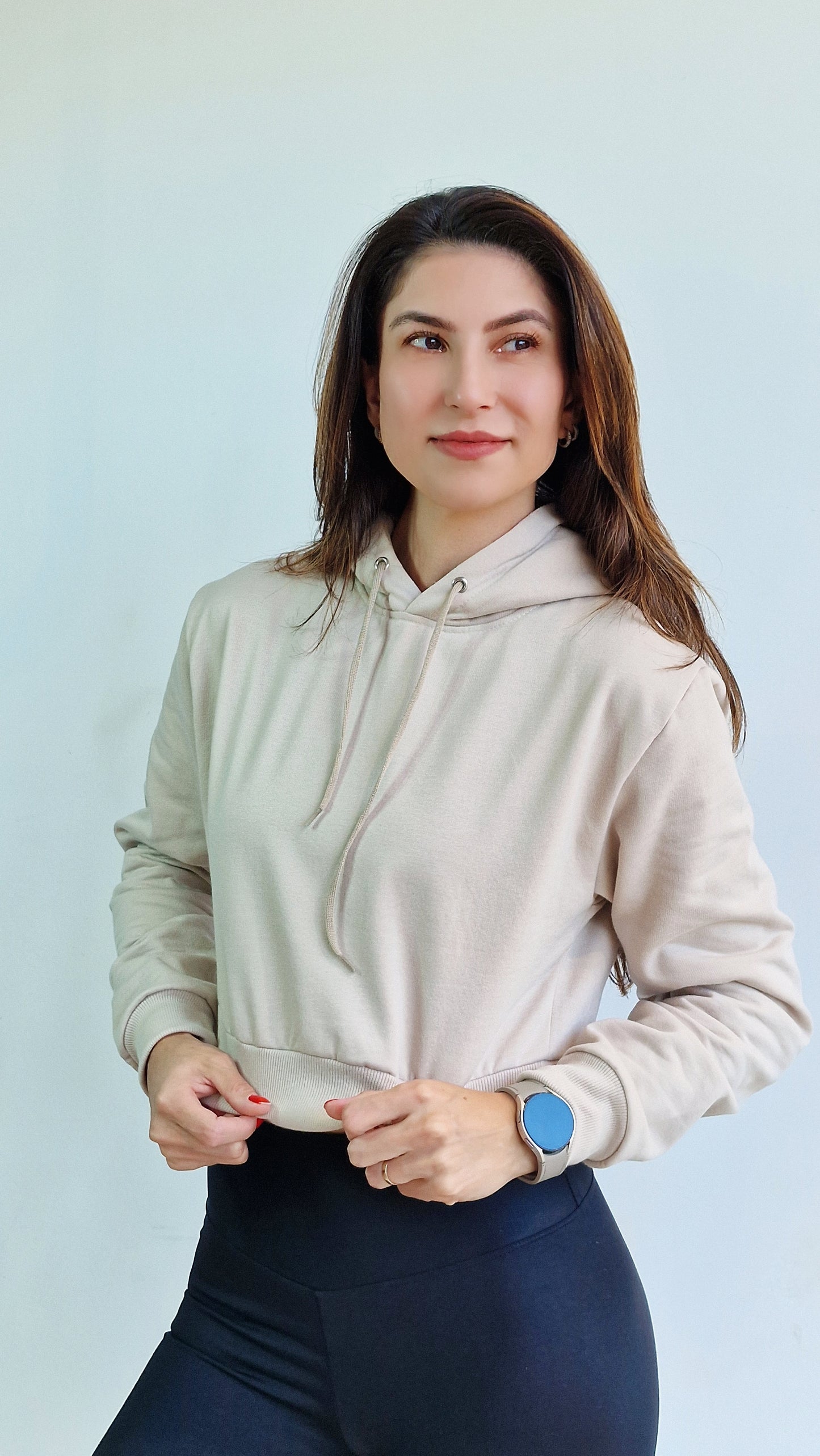 Sweater Crop Classic Ecru