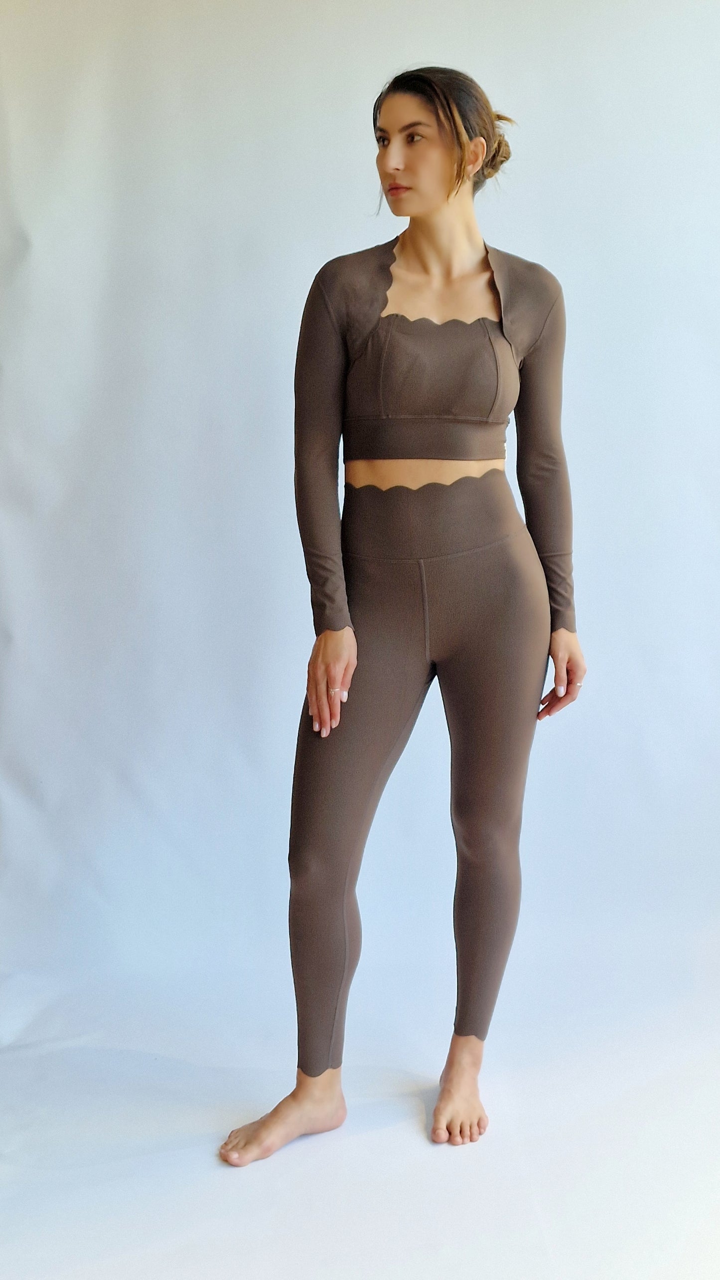 Legging Scallop Cintura Alta