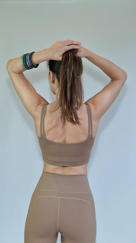 CONJUNTO MANAS E MANIAS MISS FIT - MOCHA