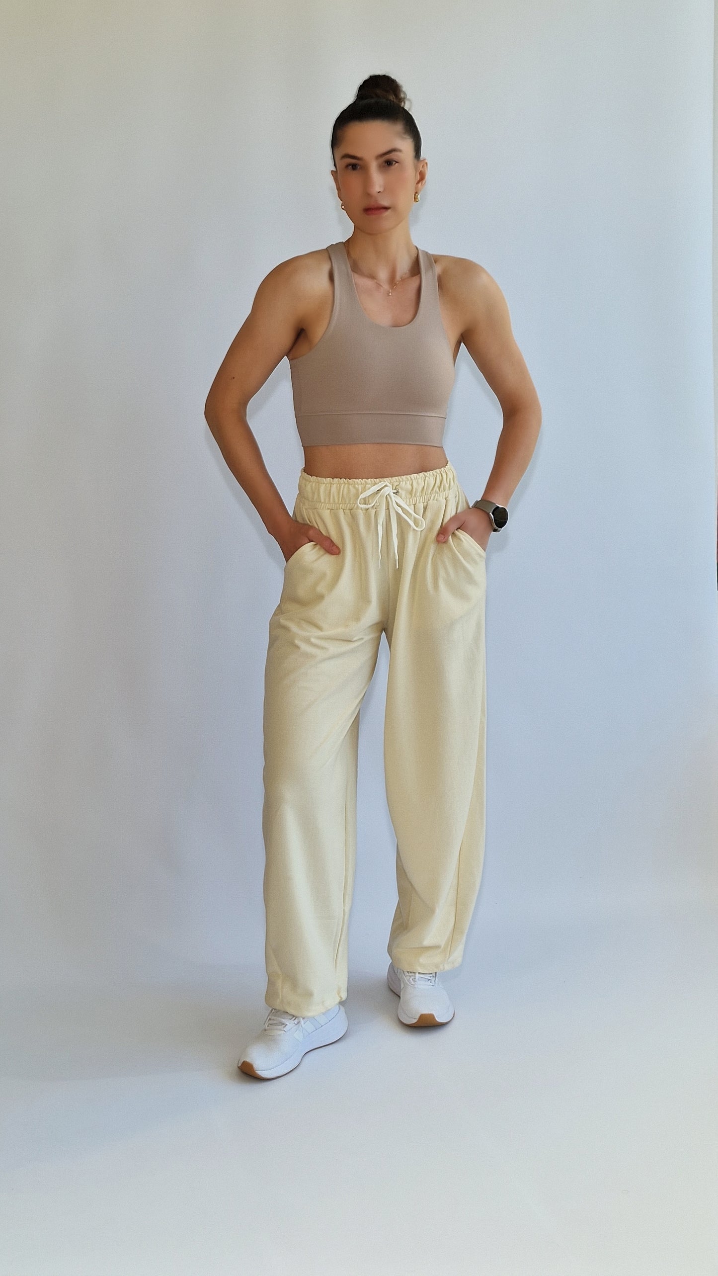 Top Nadador Classic Taupe Rosado