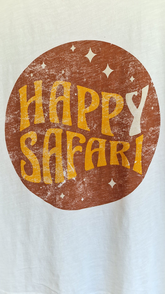 T-Shirt Happy Safari Branca
