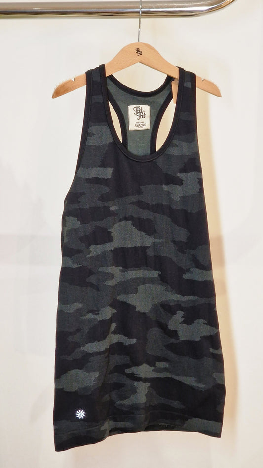 Top Camuflagem Preto
