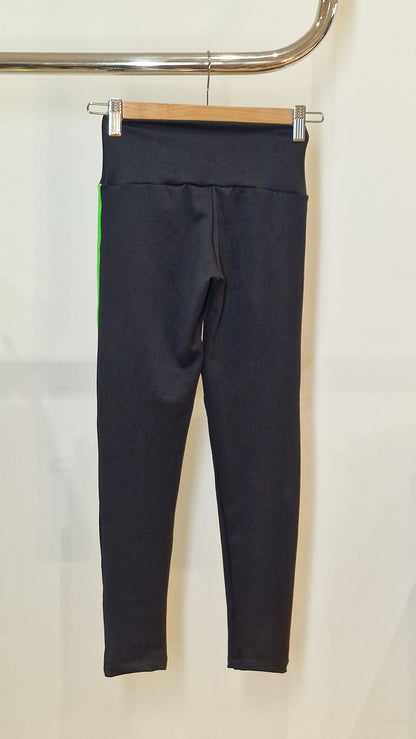 Leggings Preto/Verde/Branco