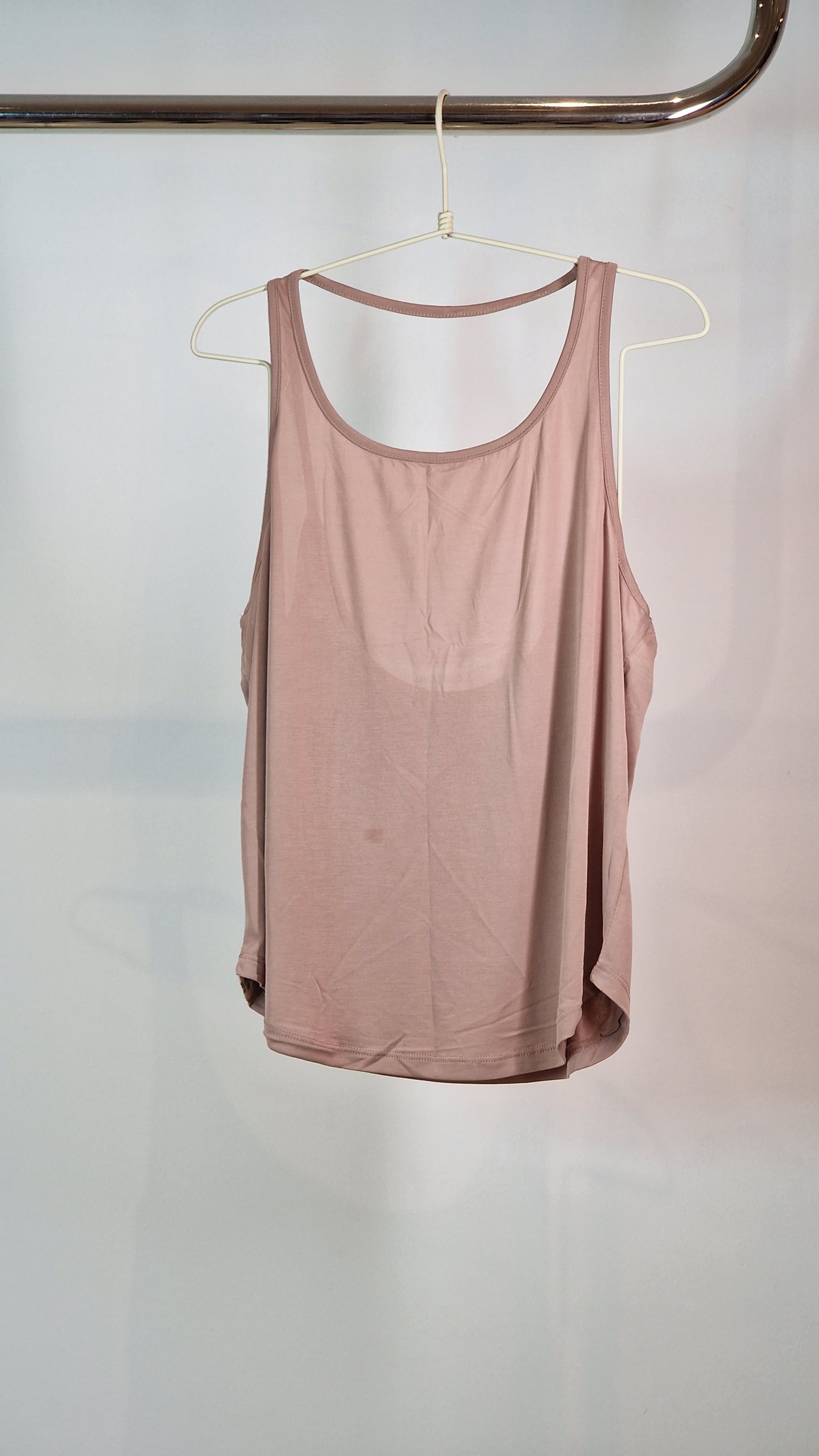 Blusa Alças Finas Rosa Nude