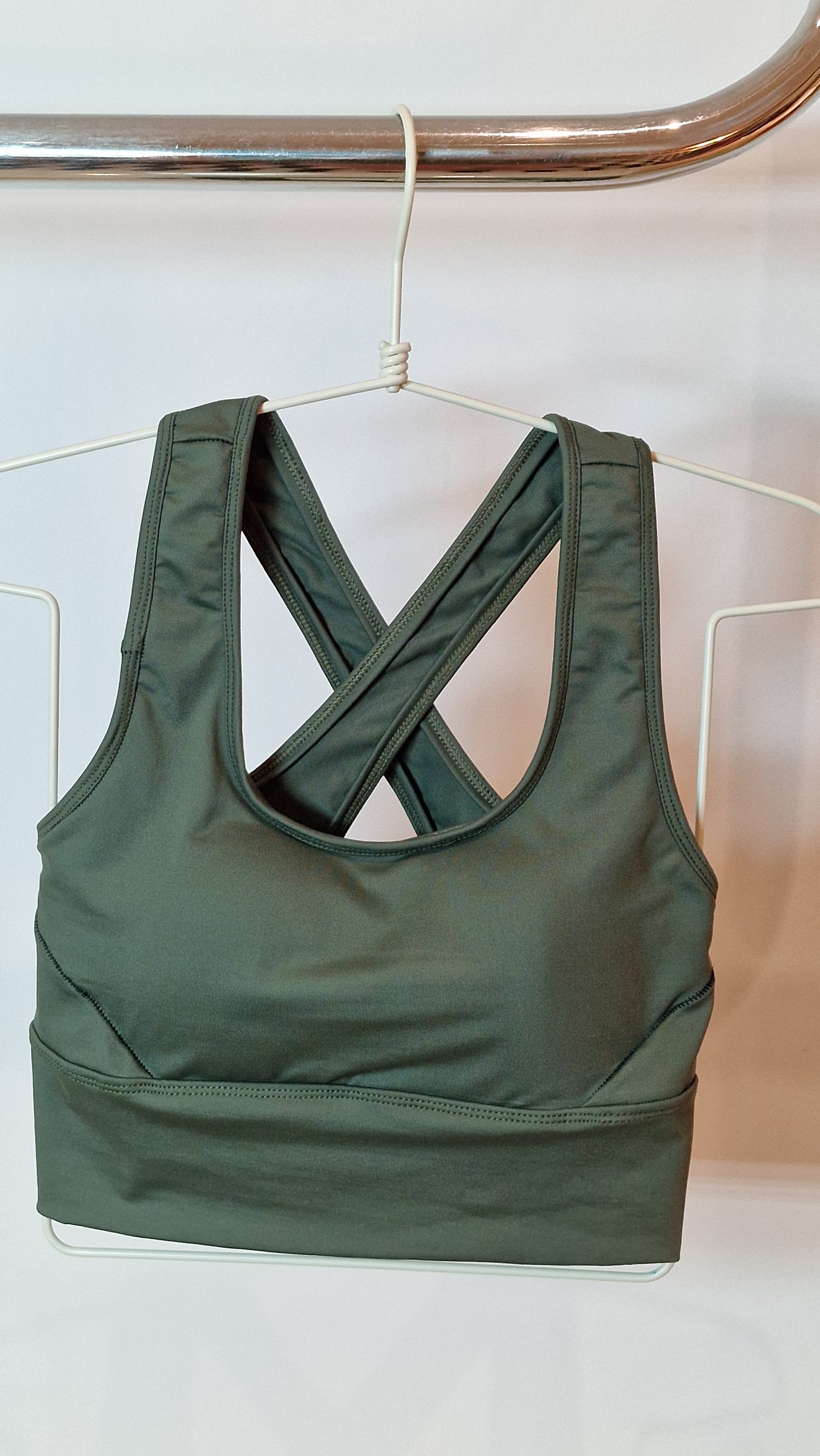 Top Decote Cruzado Kaki