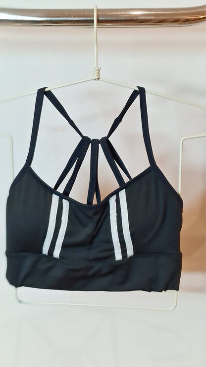 Top Tiras com Listras Brancas