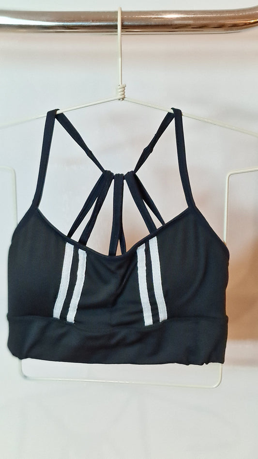 Top Tiras com Listras Brancas