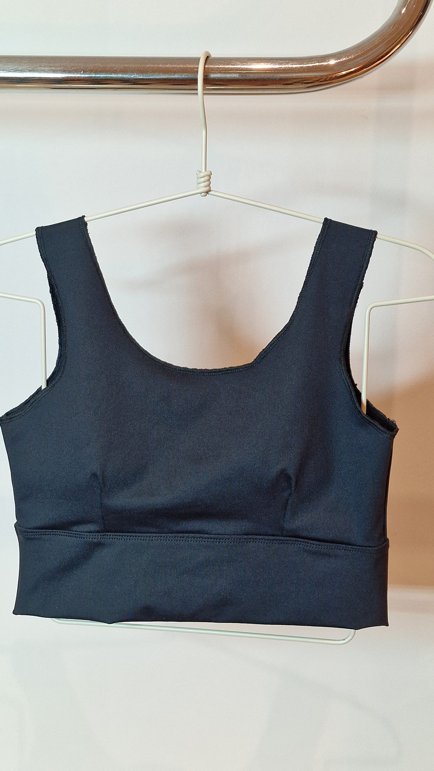 Top Decote Quadrado Preto