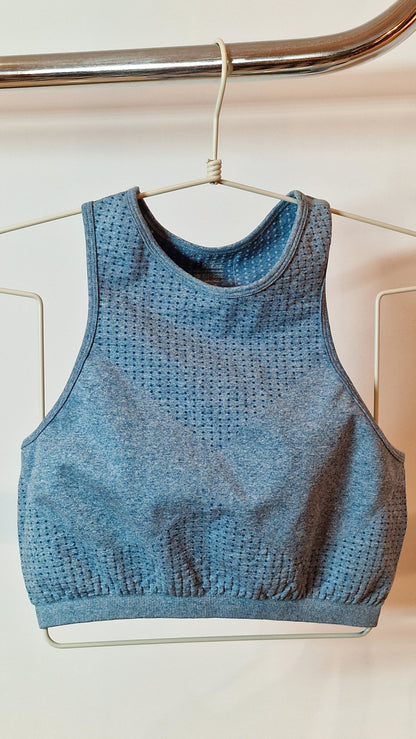 Top Nadador Azul Claro