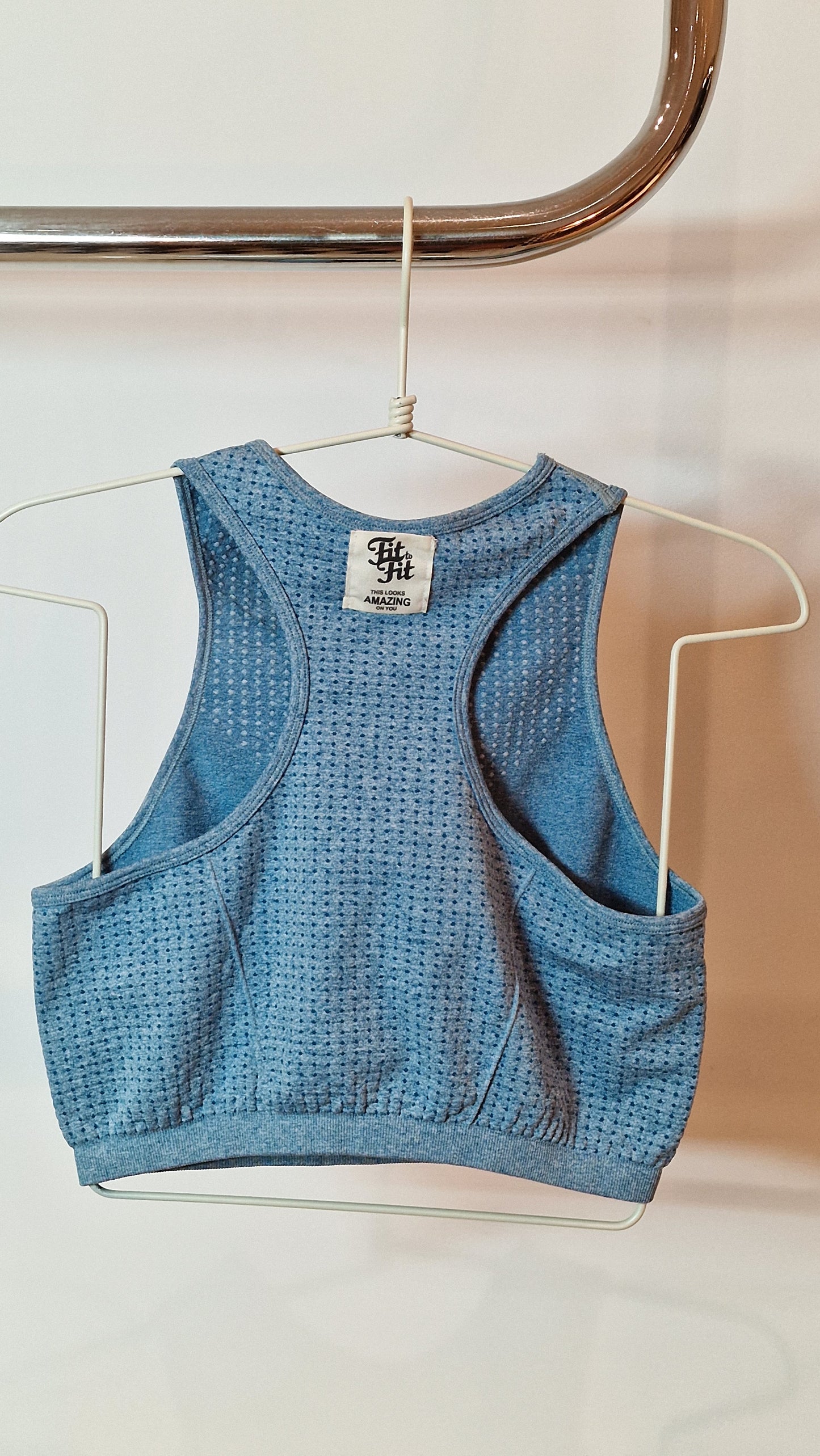 Top Nadador Azul Claro