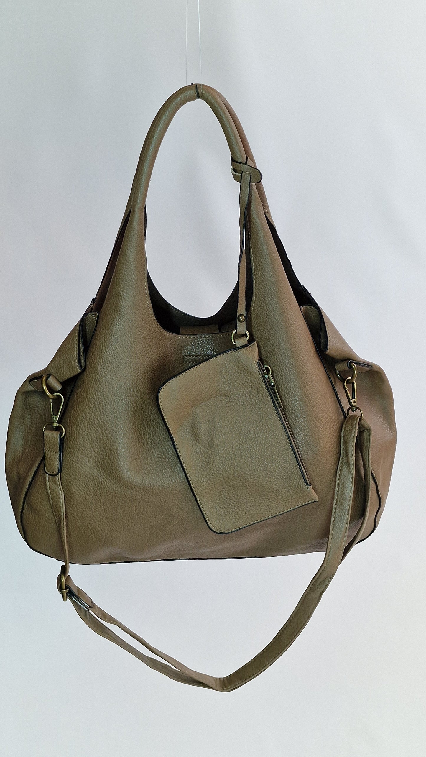 Bolsa Hobo Ecopele Taupe