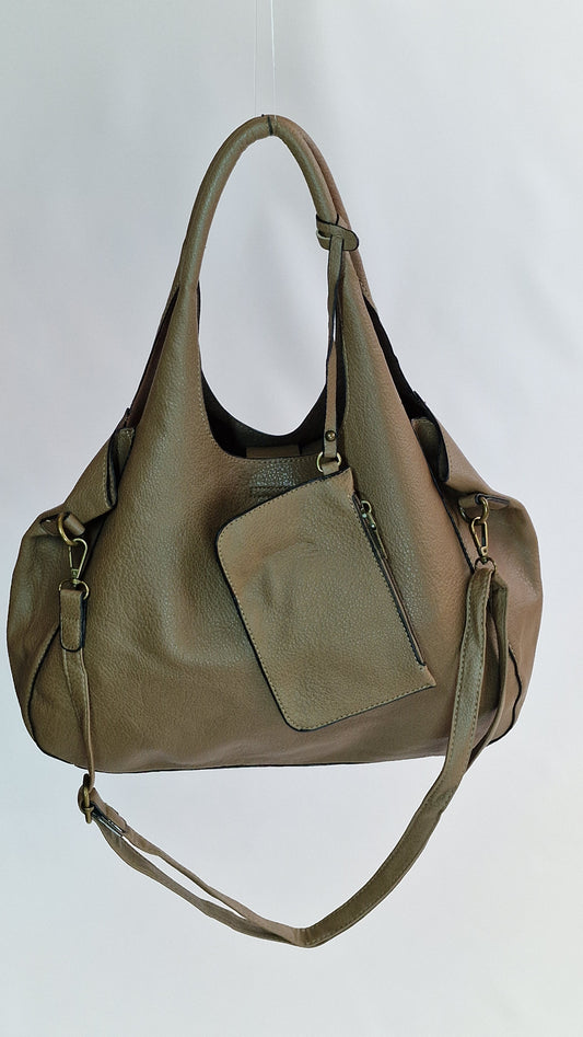 Bolsa Hobo Ecopele Taupe