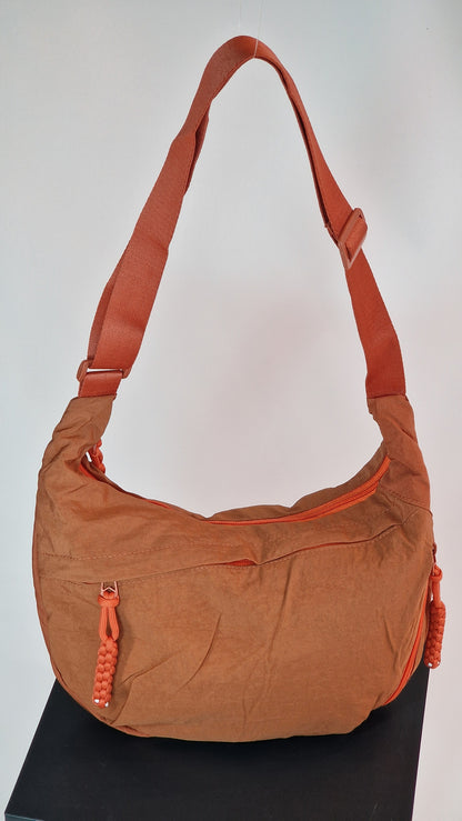 Bolsa Curva em Nylon Laranja