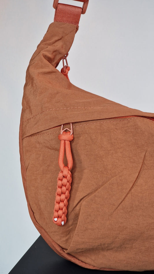 Bolsa Curva em Nylon Laranja