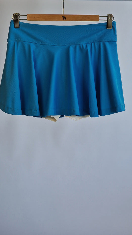 Saia-Calção Pregas Azul