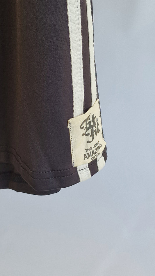 Calção Largo Preto com Listras