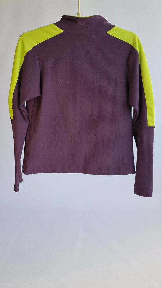 Casaco Running Roxo e Verde