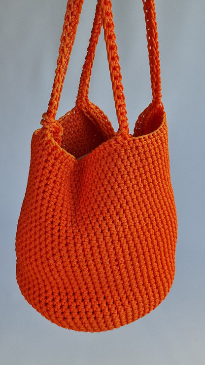 Bolsa Crochet Laranja