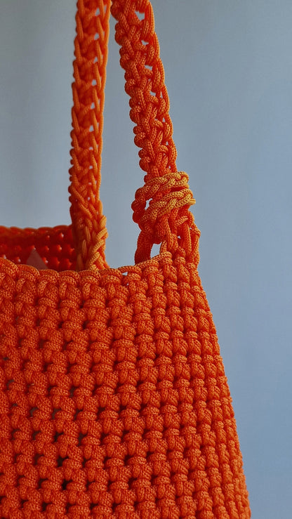 Bolsa Crochet Laranja