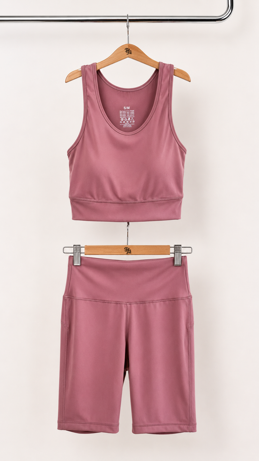CONJUNTO 19,90€ Malva Rosado Top Nadador