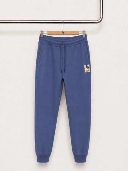 Conjunto Em Felpa de Verão Casaco Com Capuz & Calça Jogger Indigo