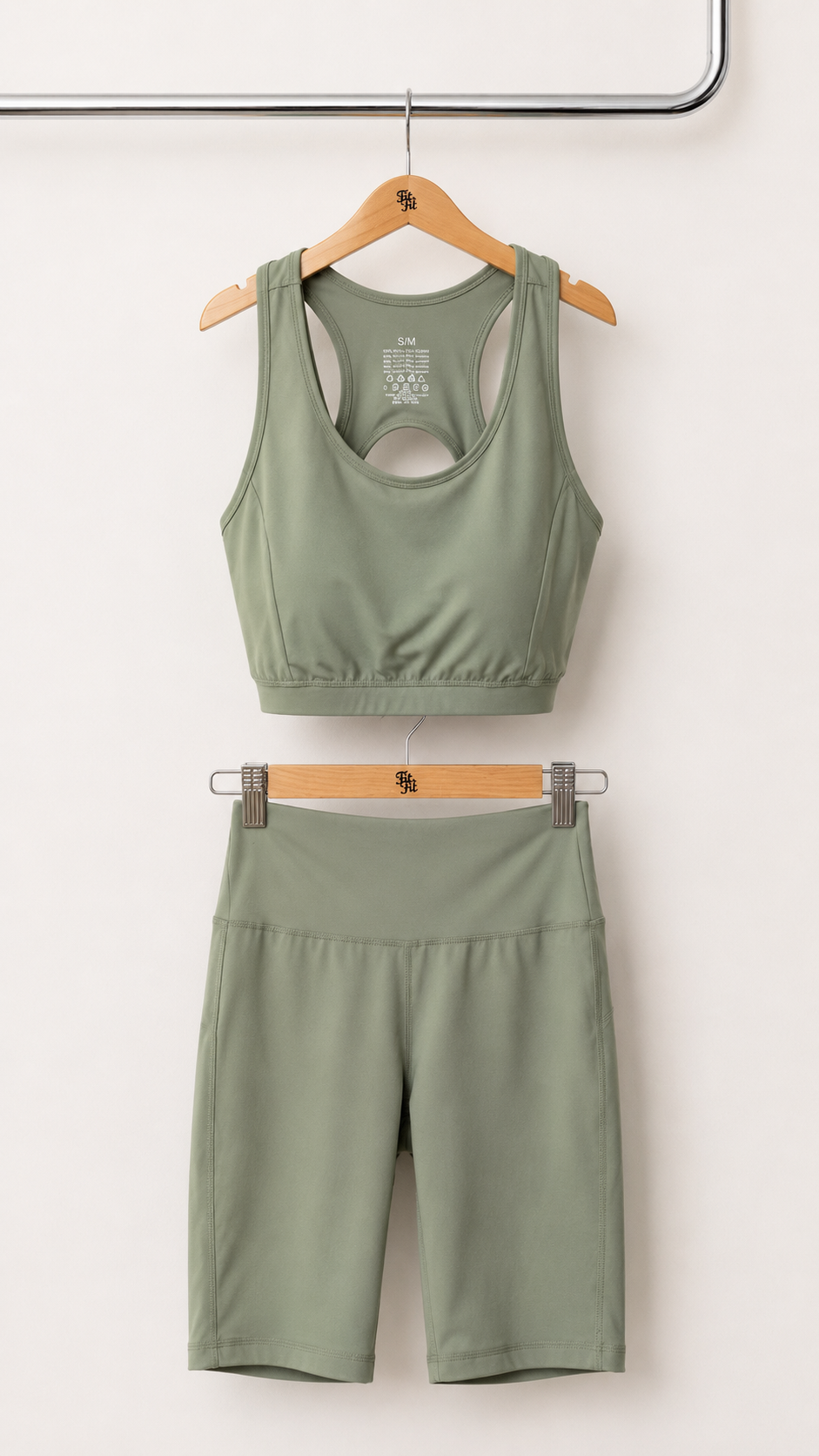CONJUNTO 19,90€ Verde Seco  Top Abertura