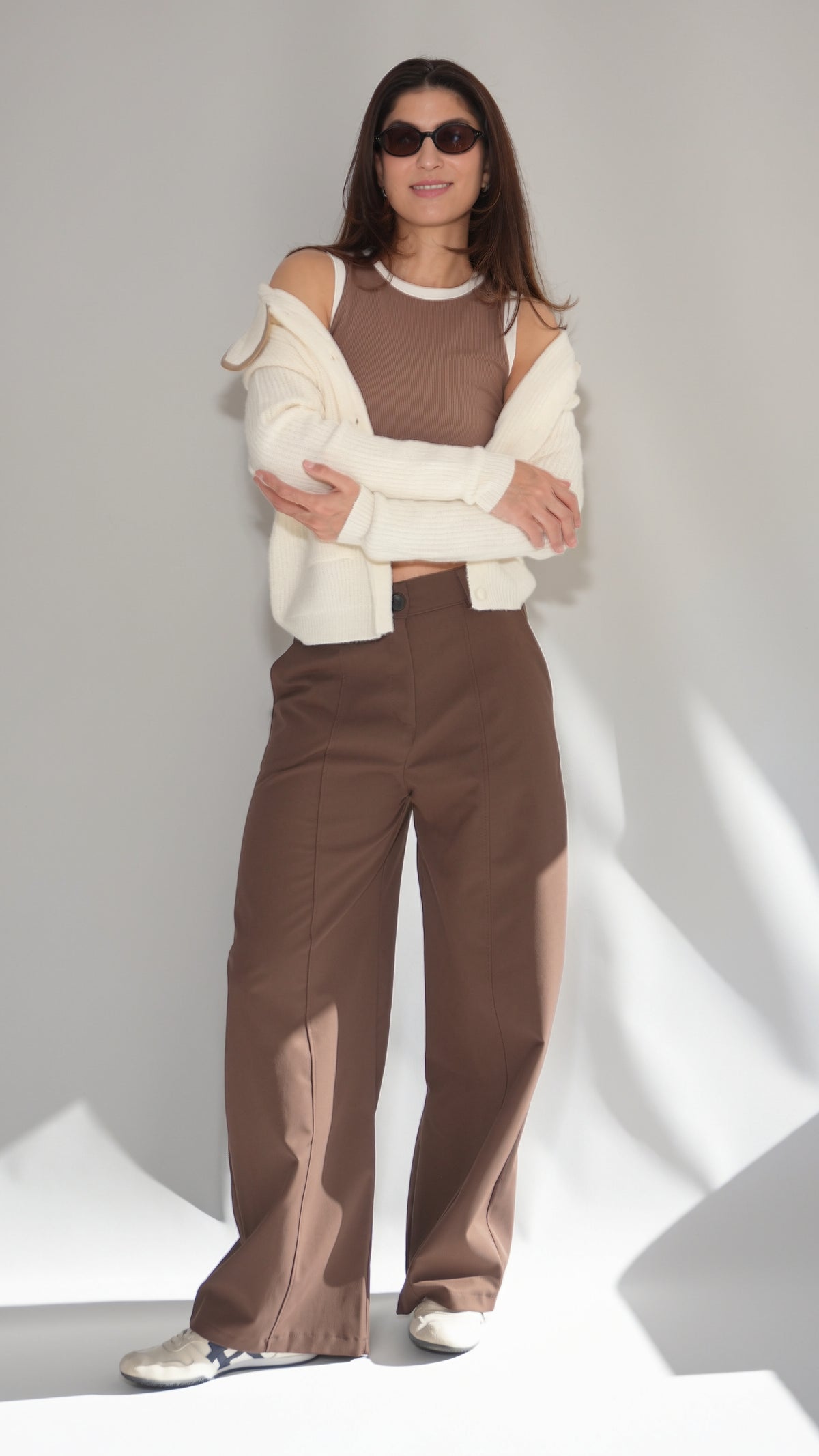 Casaco Malha Botões off white