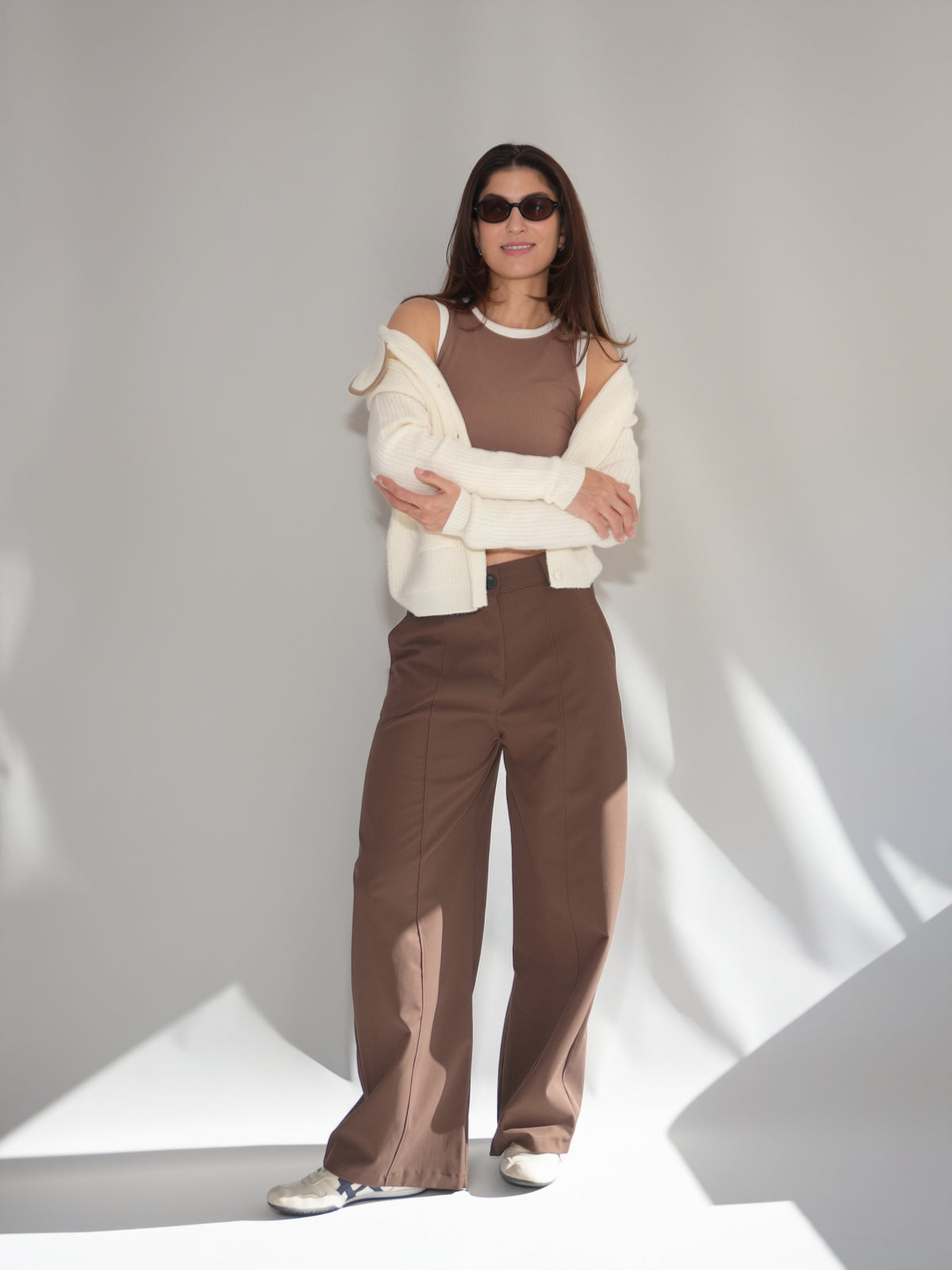 Casaco Malha Botões off white